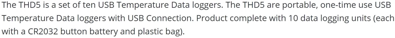 אוגר נתונים טמפרטורה EXTECH USB DATA LOGGER THD5 8192